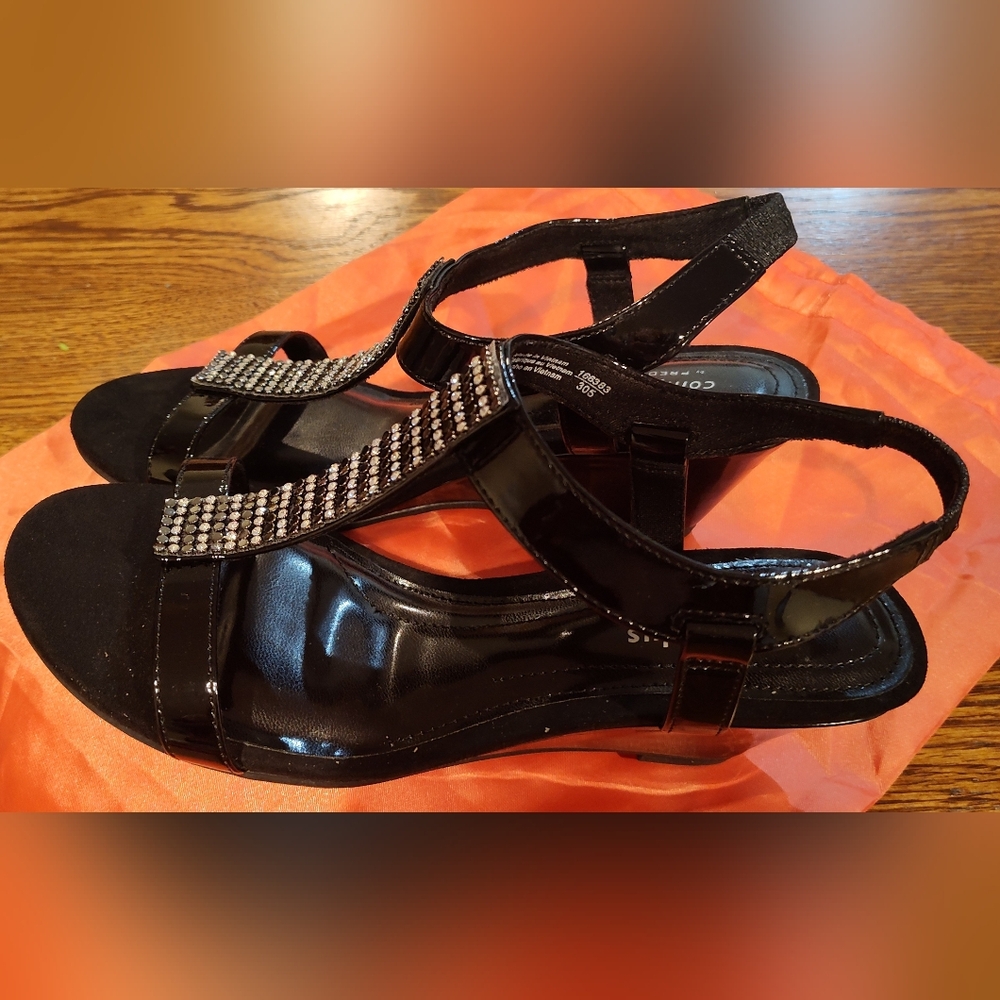 NEW!! IN BOX! COMFORT PLUS By Predictions Wedge Sandal - Picture 4 of 9